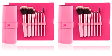 PROFESSIONAL PINK estuche-manta 7 brochas make up Beter