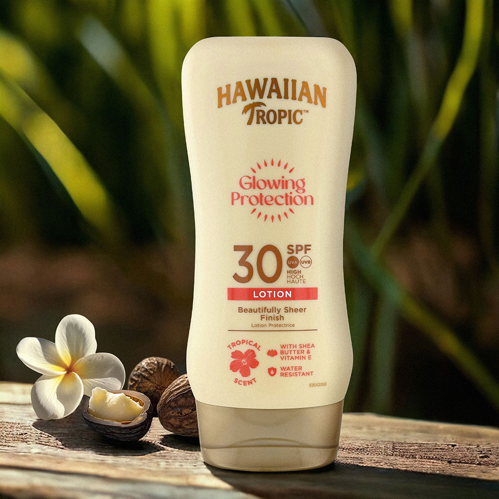 GLOWING PROTECTION ultra radiance sun lotion SPF30、日焼け止め