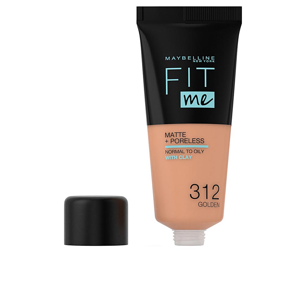 Maybelline New York Fond de teint Fluide Fit Me Matte & Poreless Peaux normales à grasses Teinte : 312 Doré 30 ml - vue 6