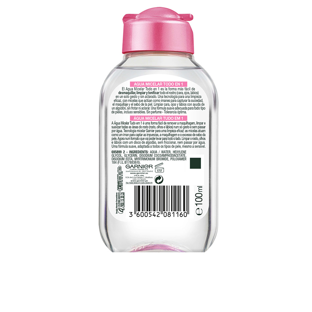 Eau Micellaire Démaquillante Skin Naturals Garnier 100 Ml - vue 3