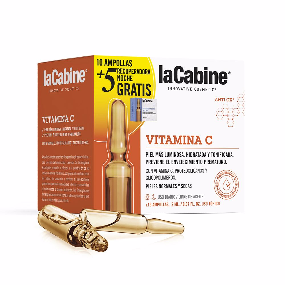 

Ampollas Vitamina C 10x2 ml + Recuperadora Noche 5x2ml