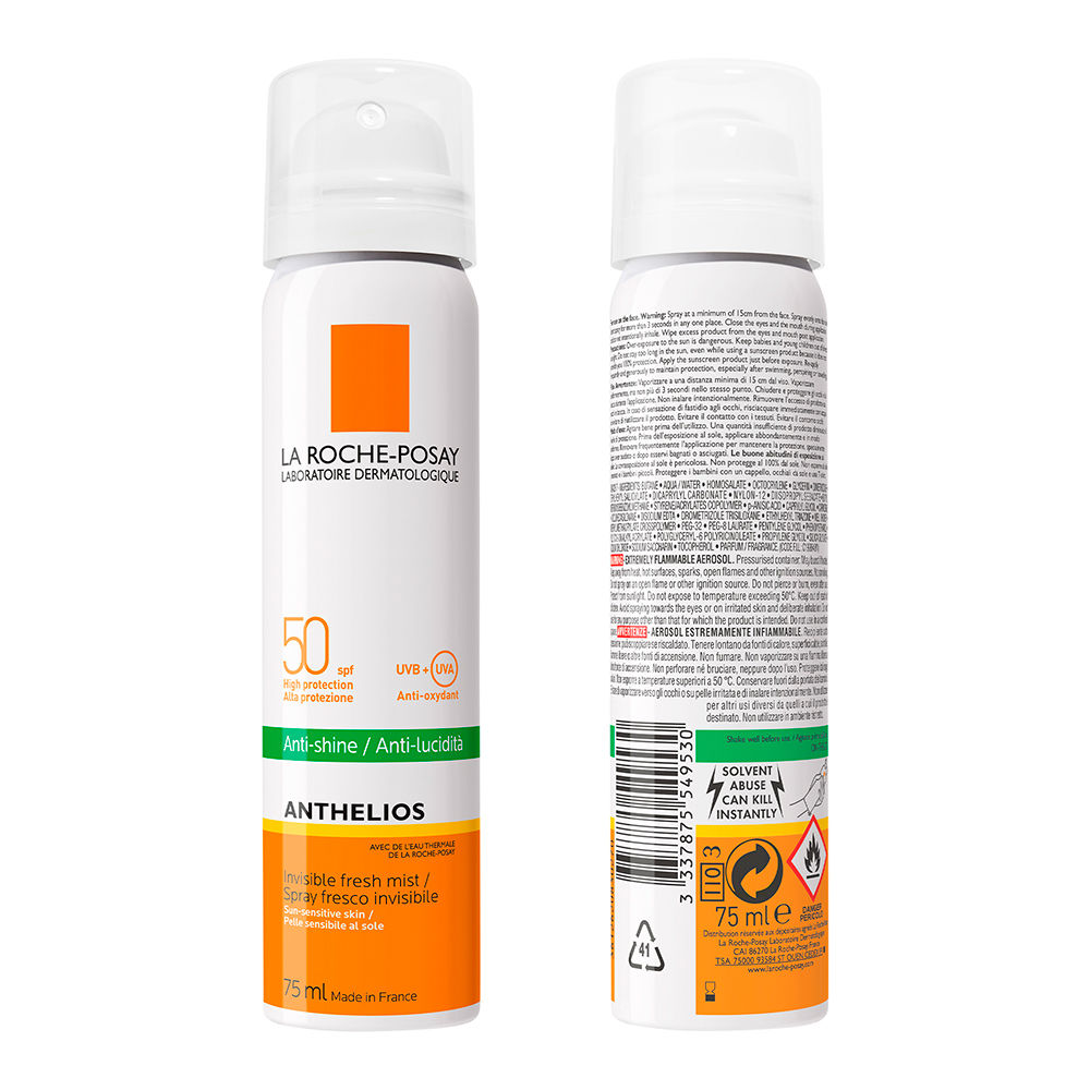 La Roche-Posay Anthelios Anti Shine Mist SPF50+ - 75 ml. 8