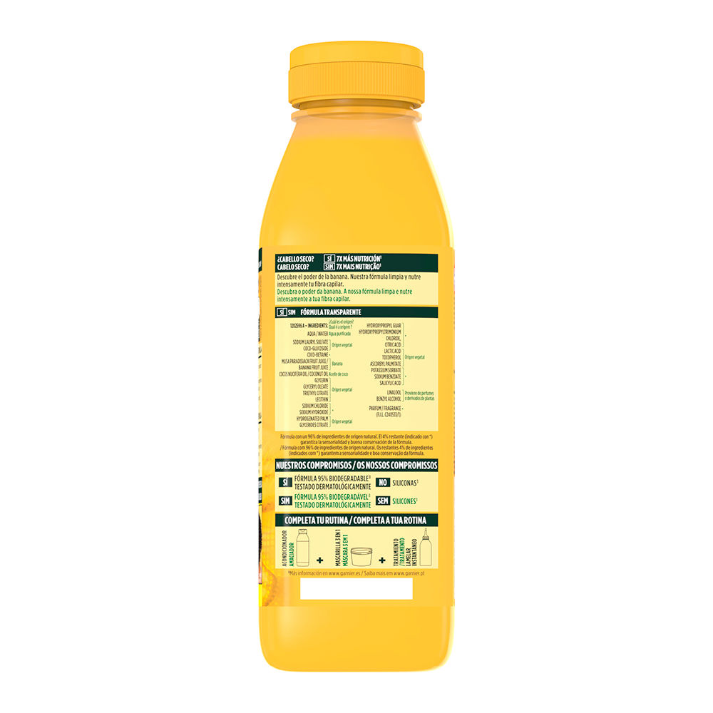 Fructis Hair Food Banana Nutritiva Garnier Shampoing - vue 3