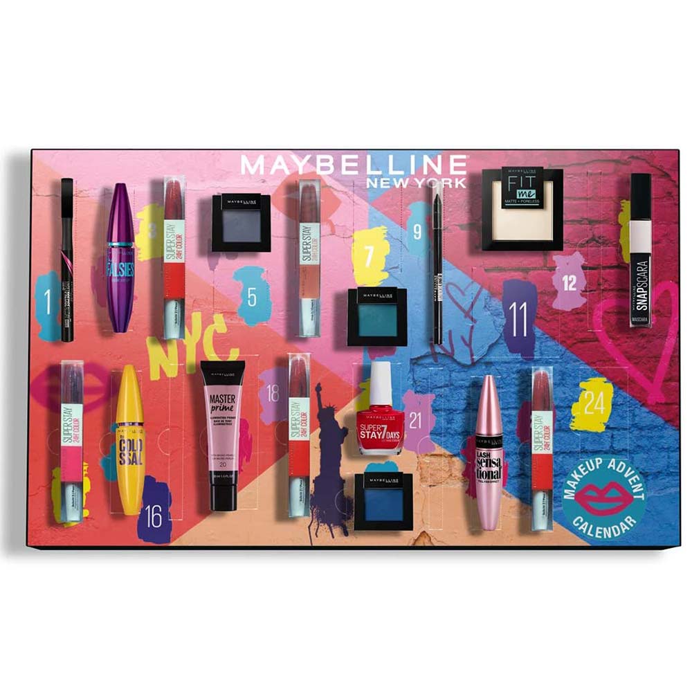 MAYBELLINE ADVENT CALENDAR Maybelline Eyelash Mascaras Perfumes Club MAYBELLINE ADVENT CALENDAR Maybelline Eyelash Mascaras Perfumes Club