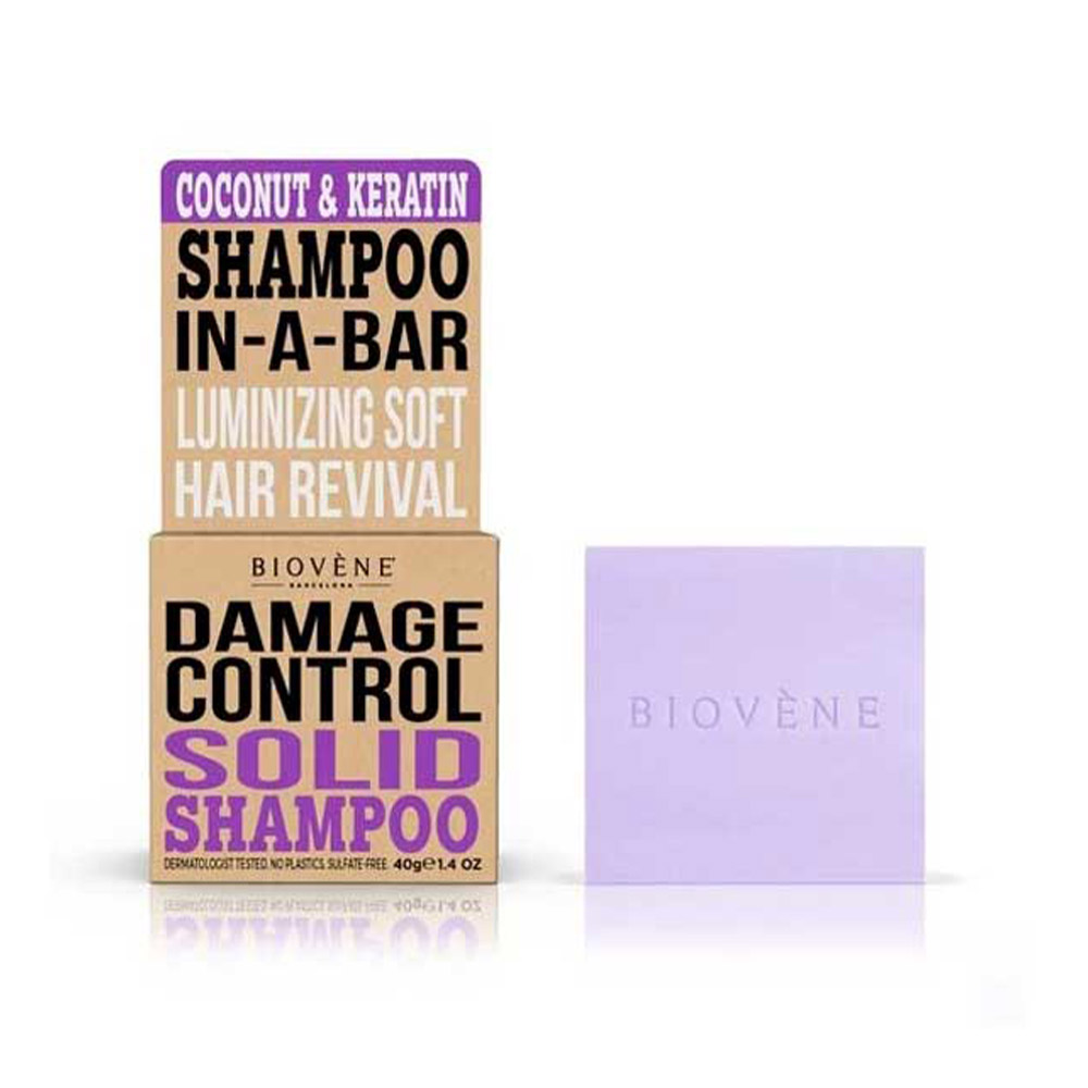 

COCONUT&KERATIN Damage Control solid shampoo bar 40 gr