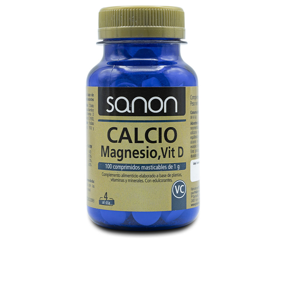 

Sanon calcio,magnesio, vit D 100 comprimidos de 1 gr
