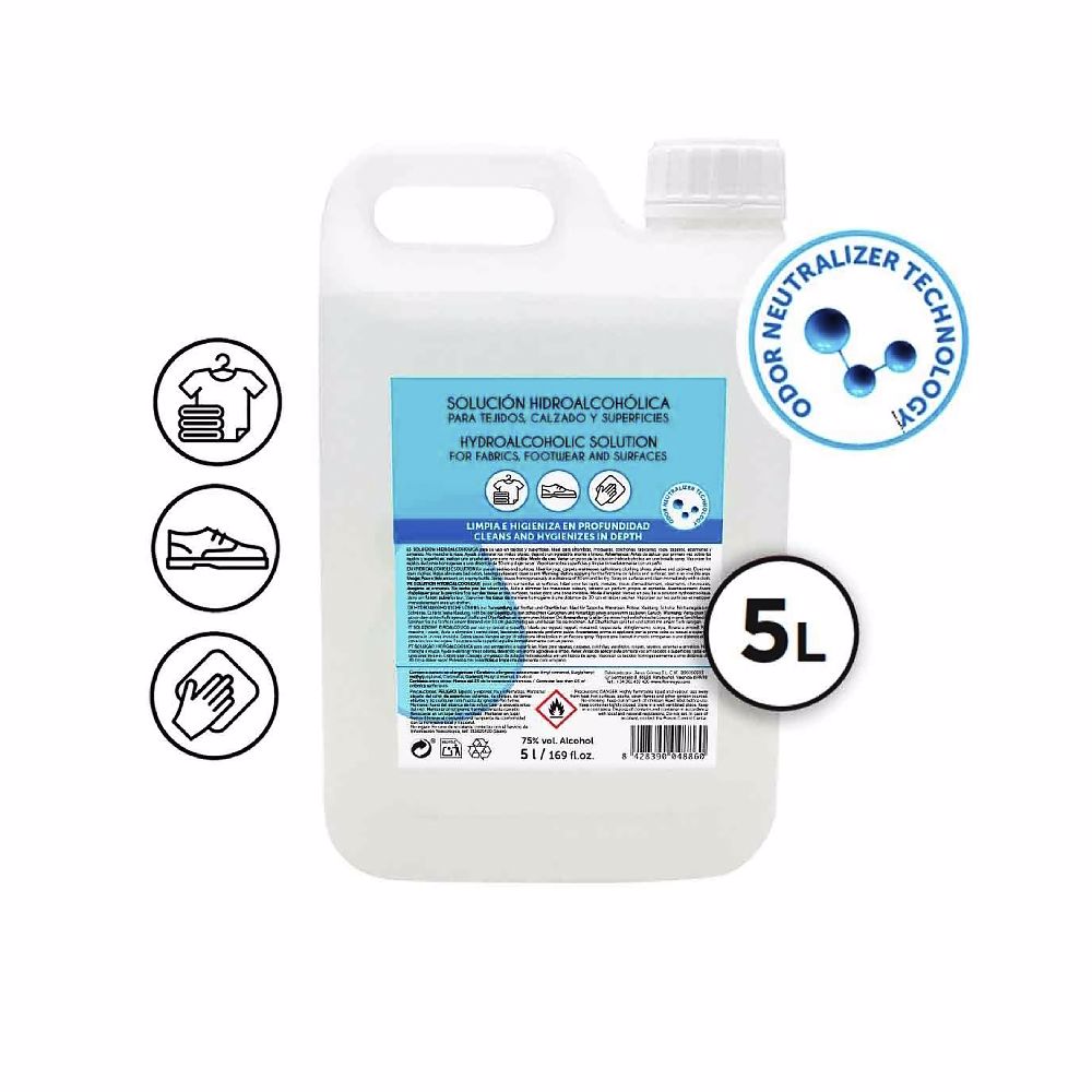 

Solución Hidroalcohólica para tejidos, calzado y superficies 5000 ml