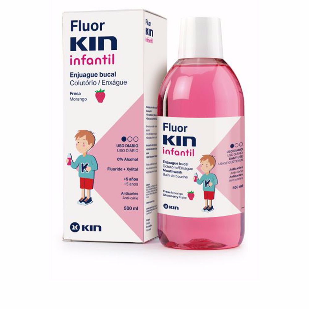 

Fluorkin Infantil enjuague bucal anticaries #fresa 500 ml