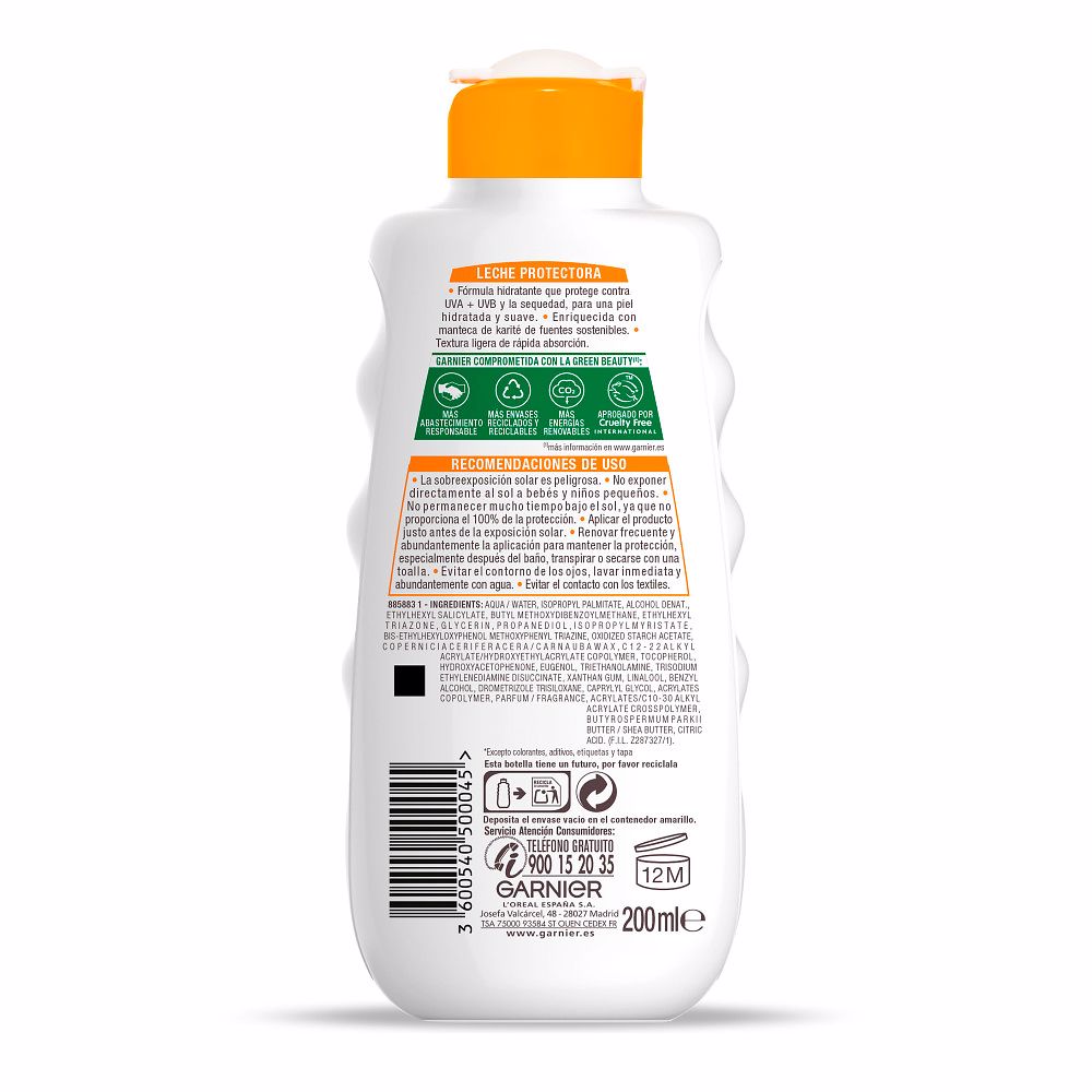 Garnier Delial Leche Protectora Ultra Hidratante Fps 20 200 Ml - vue 3
