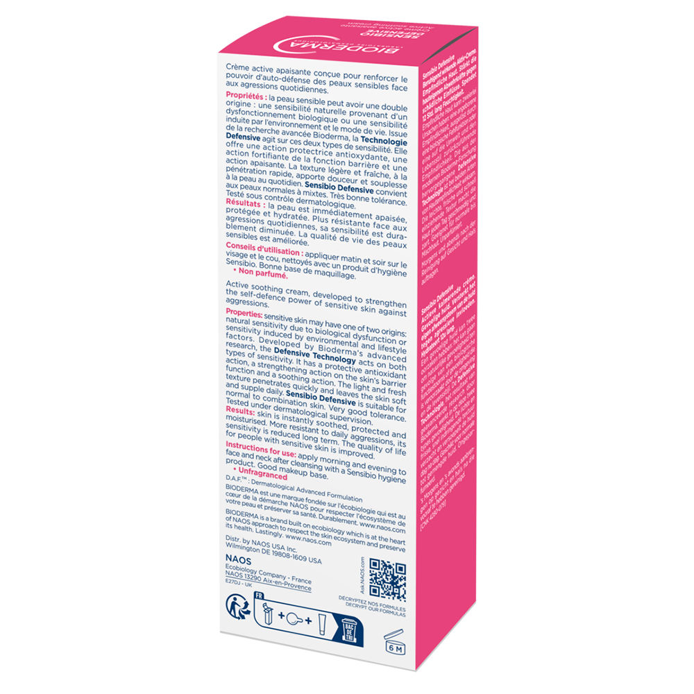 Bioderma Sensibio Defensive hidratante/calmante piel normal/seca 40 ml 10