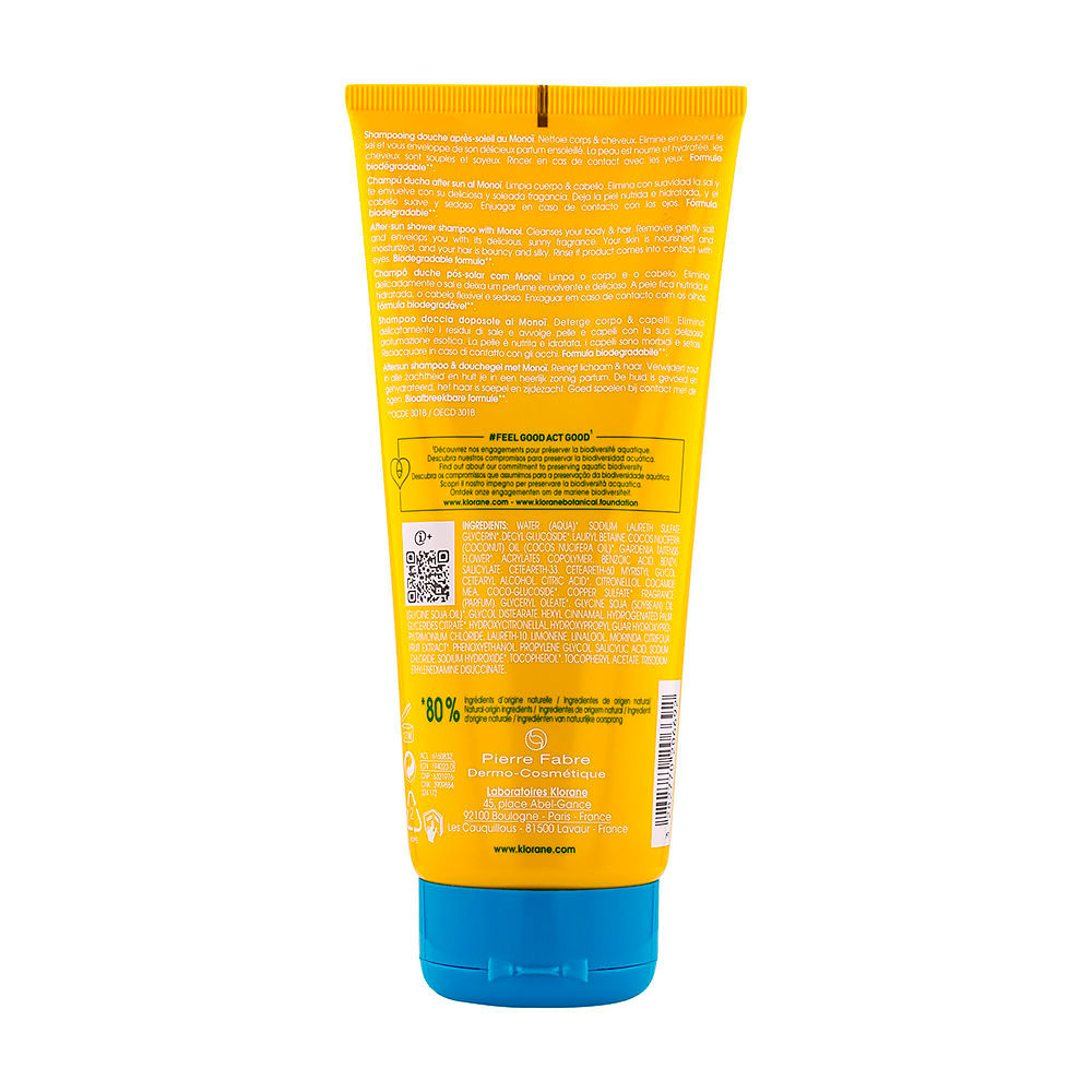 Shampoing Après soleil Au Monoï Klorane Le Shampoing De 200ml - vue 4