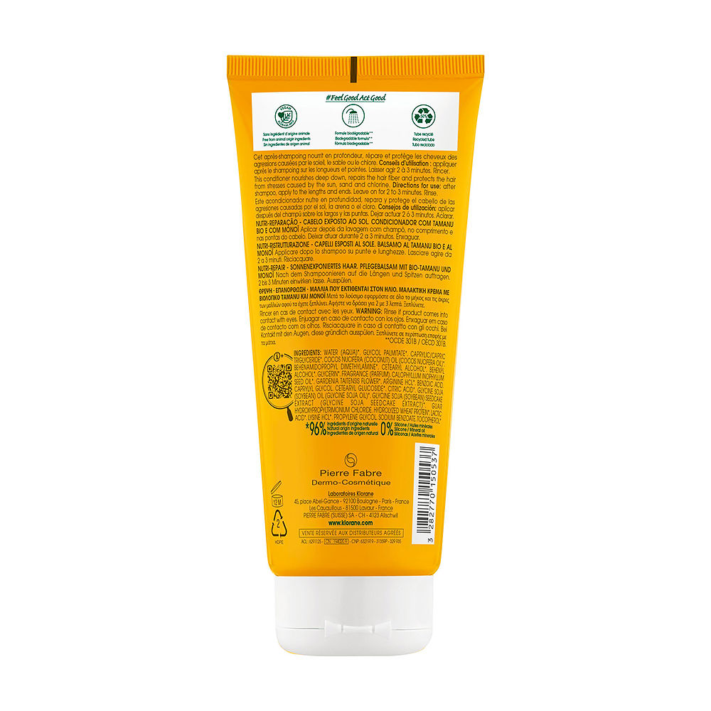 Polysianes Monoï Y Tamanu Bio après shampooing 200 ml - vue 2