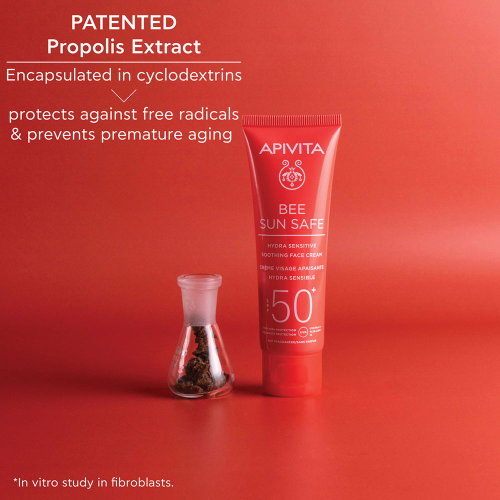 BEE SUN SAFE Hydra Sensitive Soothing Face Cream SPF 50+ Fragrance
