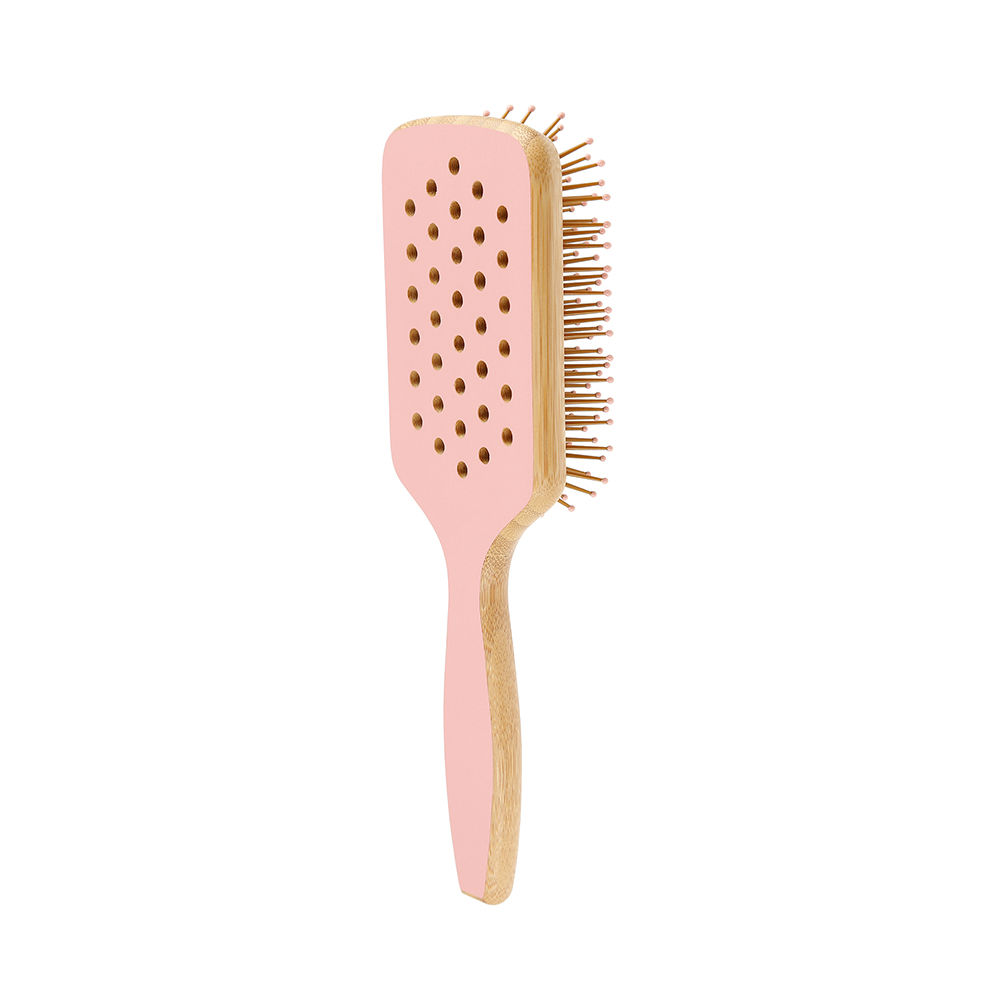 Ilū Bamboom Oval Entwirrungsbürste – Große Bürste Für Lange, Dicke Haare, Mit Weichem Kissen & Bambus-Griff