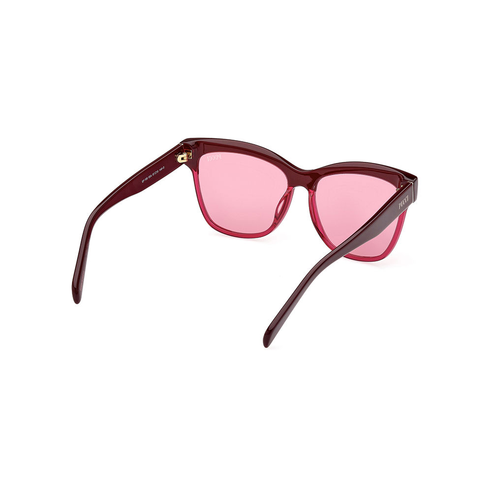Emilio Pucci EP0198 69S Shiny Bordeaux Burgundy Adult Sunglasses Emilio Pucci EP0193 69S Geometric Shiny Bordeaux Burgundy  main image 2