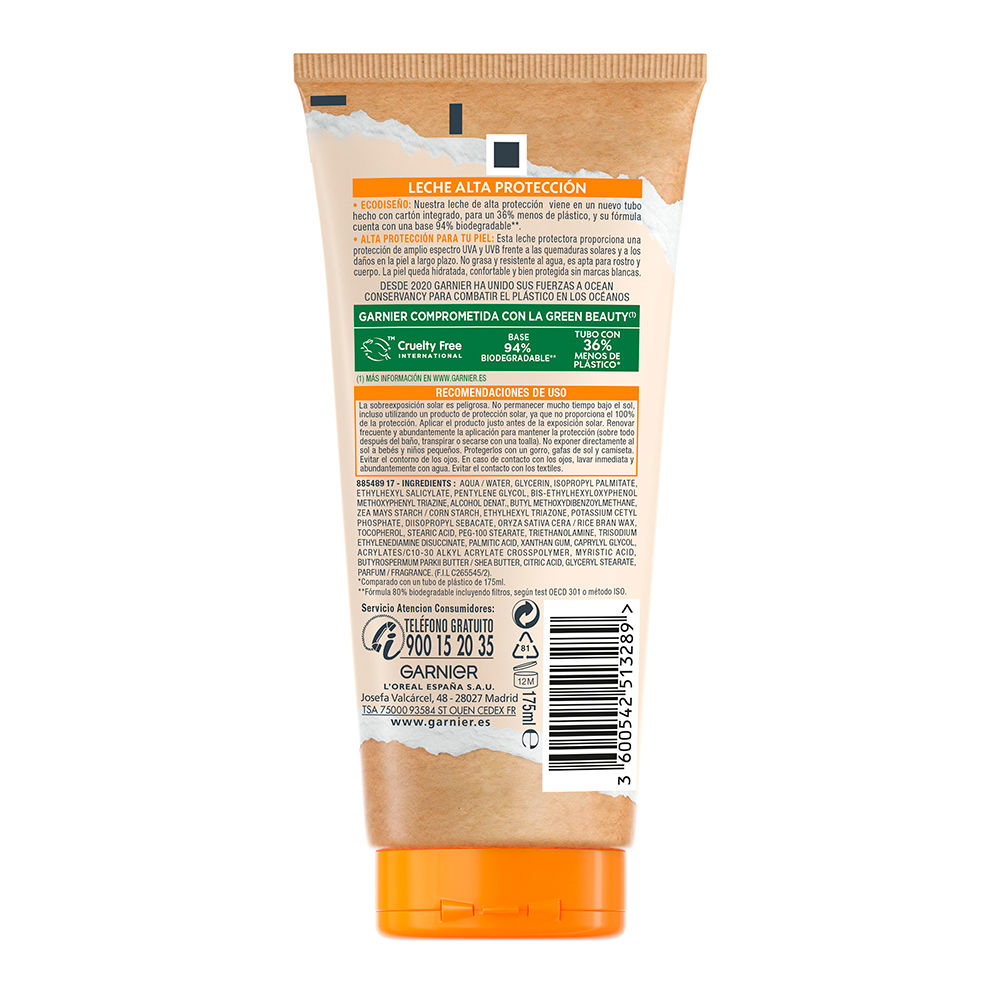 Garnier Solaire Lait Protecteur Éco Conçu Spf30 175 Ml - vue 3