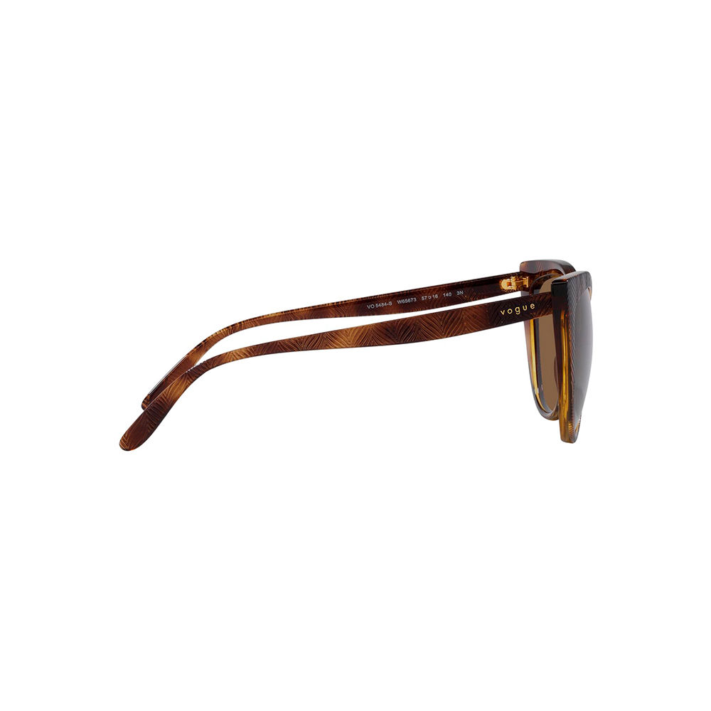 Vogue Women's VO5484S Sunglasses | Cat Eye Style | Light Nylon Frame | See-Through Tones | UV Protection