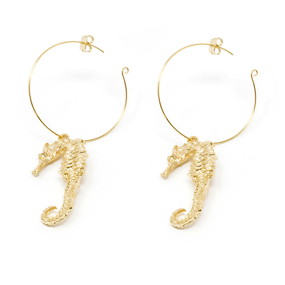 BLAVA earrings #gold glitter