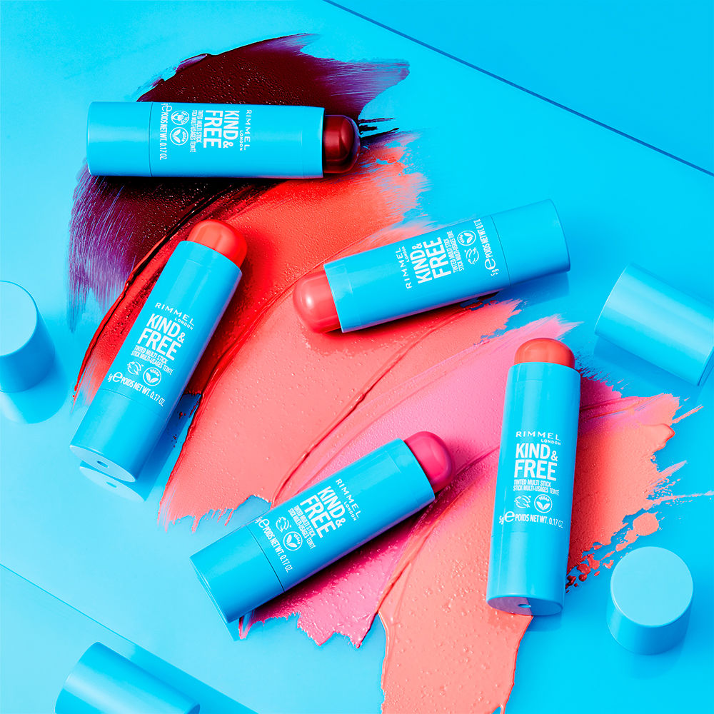 KIND & FREE 色付きマルチスティック Rimmel London、面-Perfumes Club
