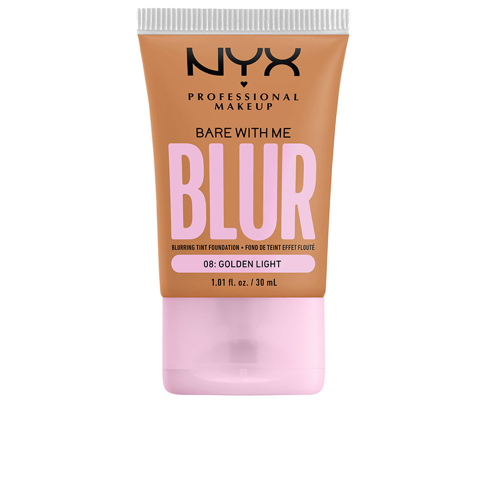 NYX Professional Makeup Fond de Teint Effet Flouté Bare With Me Blur Couvrance Moyenne Fini Naturel Niacinamide Matcha & Glycérine Hydratation Jusqu'A 12H Teinte : Golden 08 - vue 10