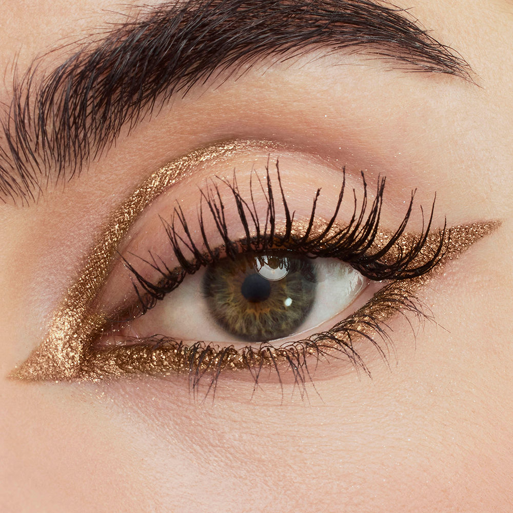 Crayon Eyeliner Doré Chatoyant Saffron Golden Chrome - Sans Cruauté, Neuf Sous Blister