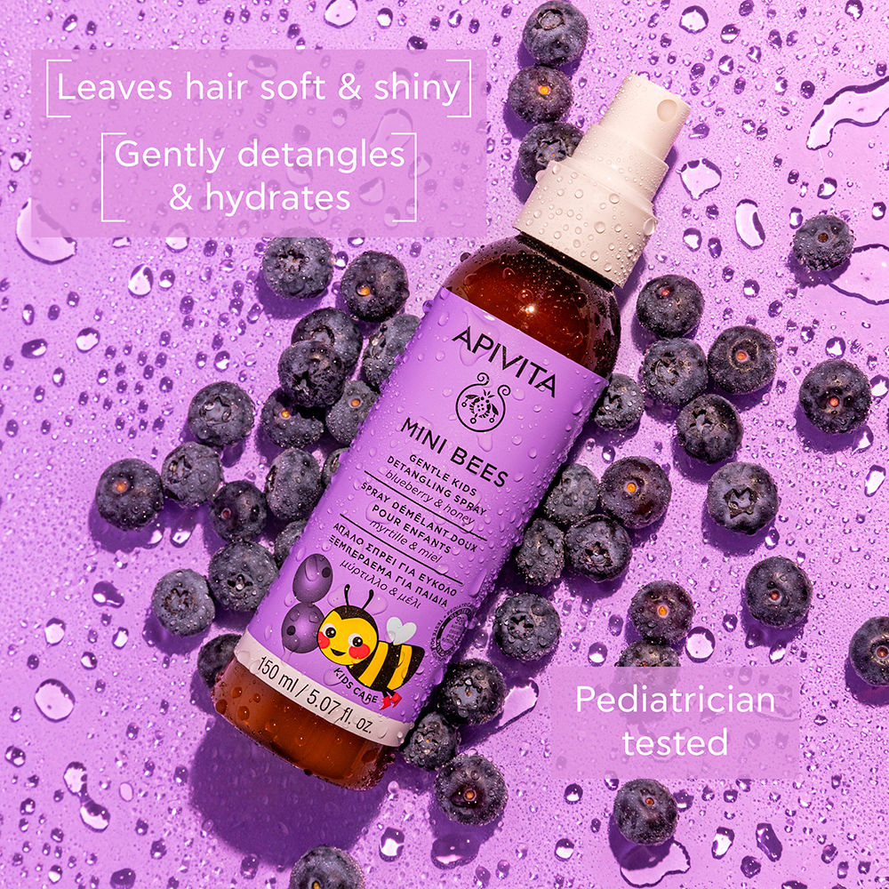 Mini Bees Gentle Detangling Spray for Kids Children’s hair care Apivita ...