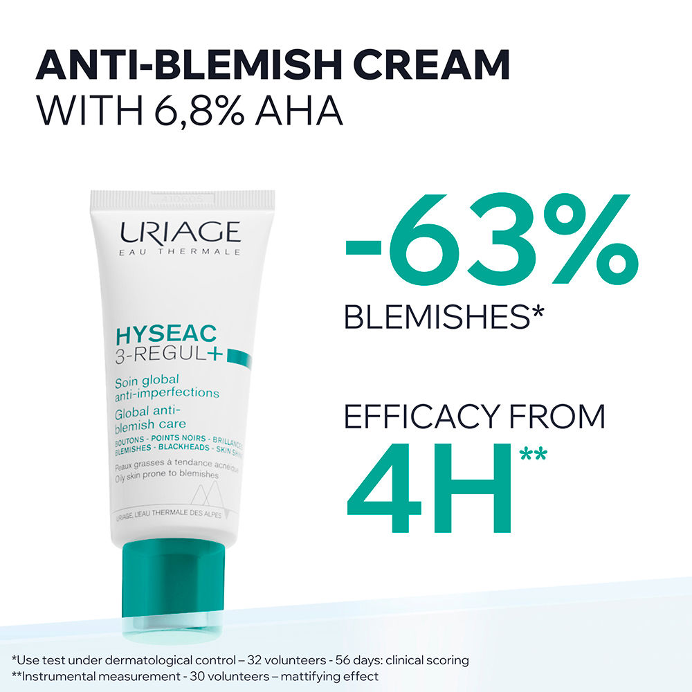 Uriage Hyseac 3 Regul+. Pimples, Blackheads. Salicylic Acid/AHA 40 ml view 2