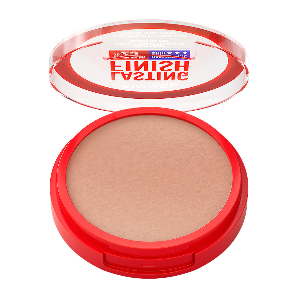 Rimmel London Lasting Finish Powder Foundation – Kompakt-Puder Foundation Für Langanhaltenden, Makellosen Teint