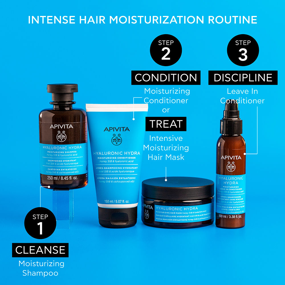 SHAMPOO IDRATANTE con acido ialuronico, aloe e miele Apivita Idratanti -  Perfumes Club