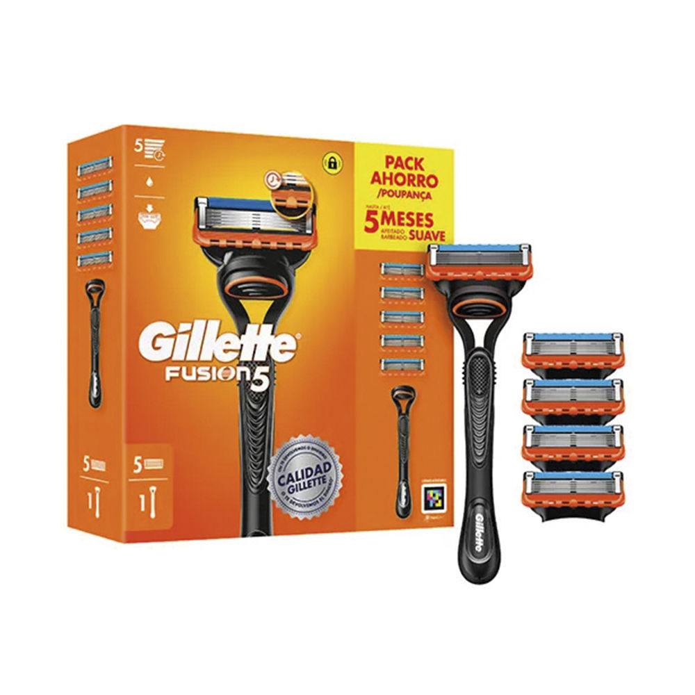 Gillette Fusion 5 Rasierer + 5 Nachfüllpackungen