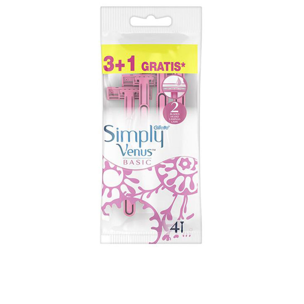 Gilllette Simply Venus Lot De 4 Rasoirs Jatables Double Lames Basic - vue 2