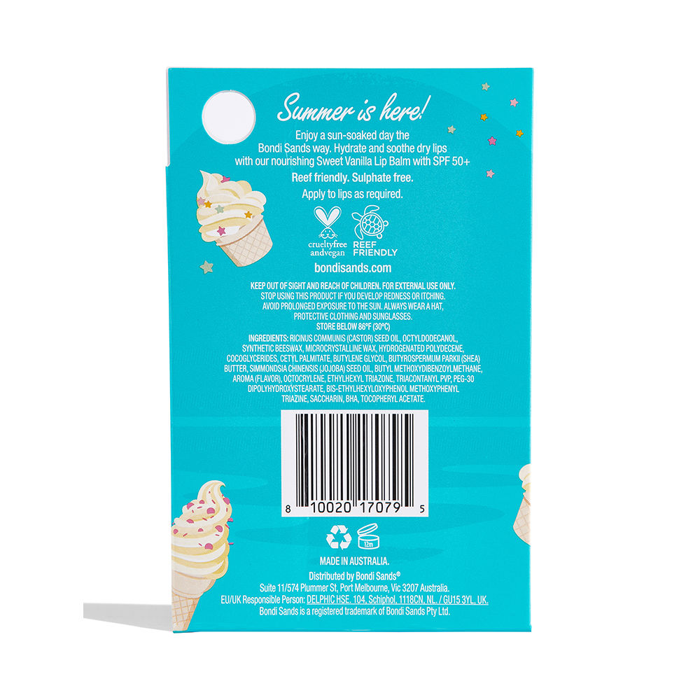 Bondi Sands SPF 50+ Lip Balm Vanilla 10g 6