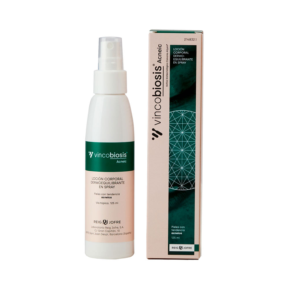 VINCOBIOSIS ACNEIC loción corporal dermoequilibrante en spray ...