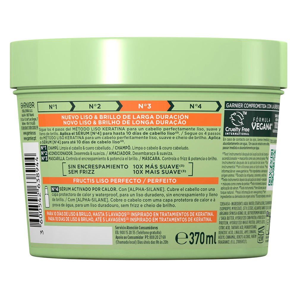 Fructis Nº3 masque lissant à la kératine 370 ml - vue 2