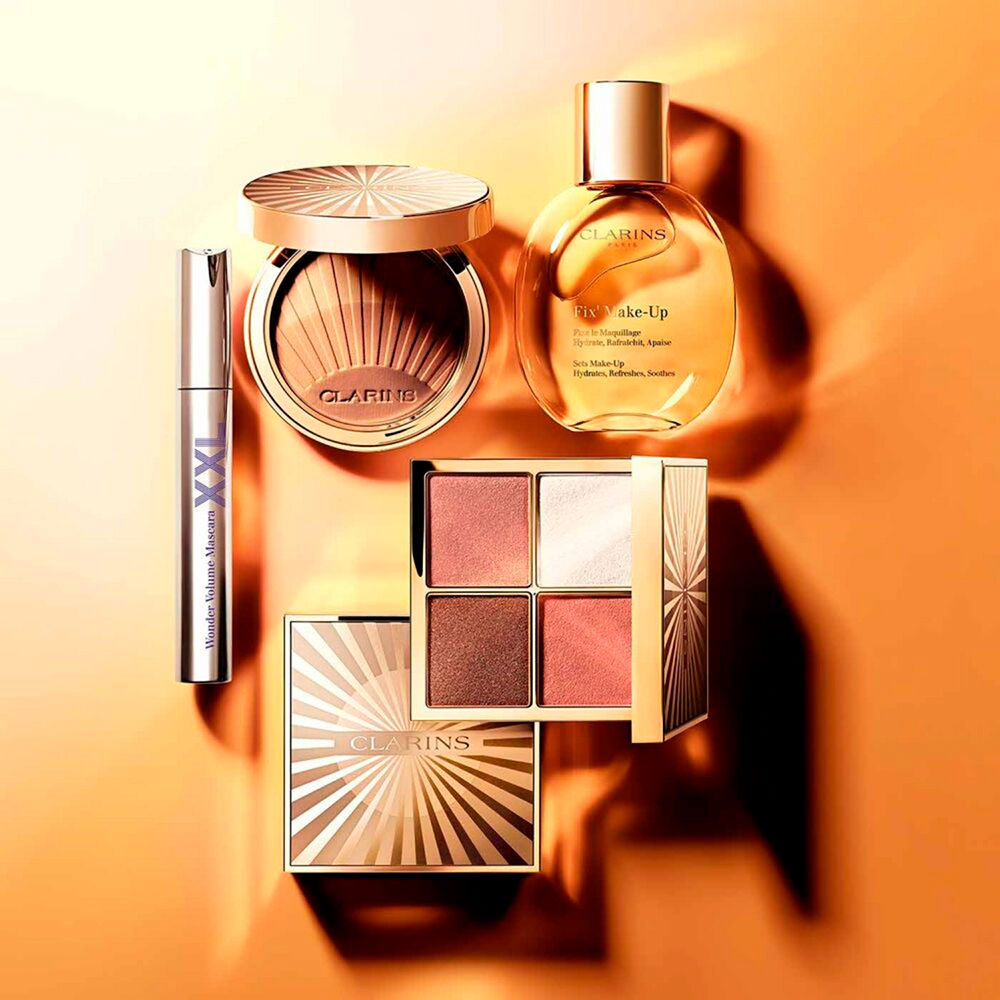 フィックスメイクアップゴールド限定版 Clarins、メイクアップ