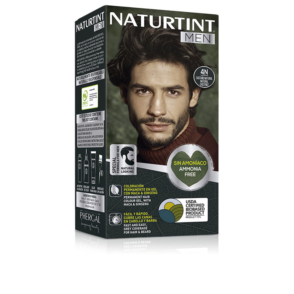Naturtint Men tinte sin amoniaco #4Ncastaño natural
