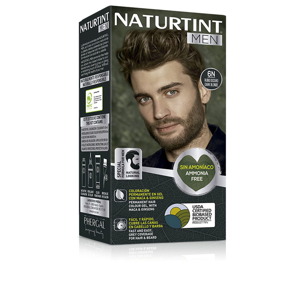 Naturtint Men tinte sin amoniaco #6Nrubio oscuro