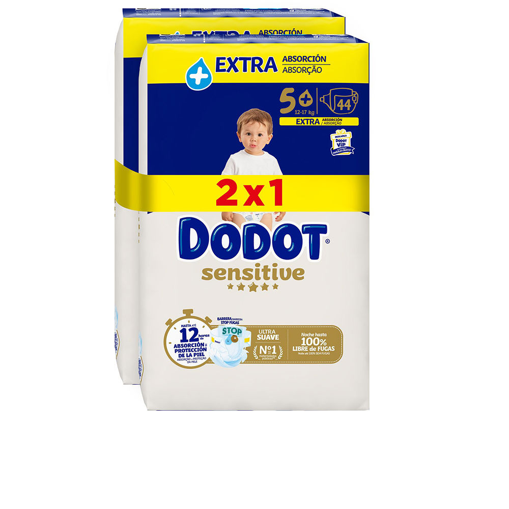 Dodot Sensitive Extra Windeln Größe 5 12-17 kg 88 Einheiten