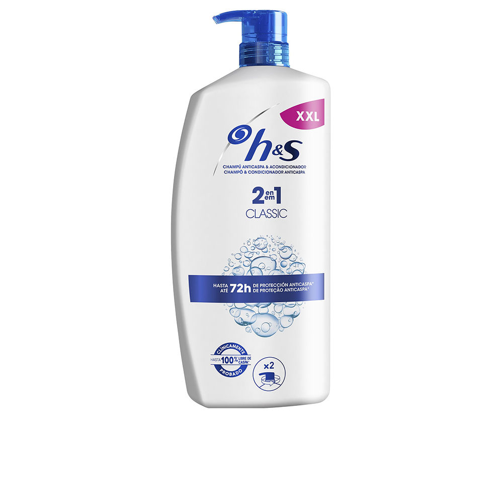 H&S Clásico champú anticaspa y acondicionador 2en1 dosificador 1000 ml
