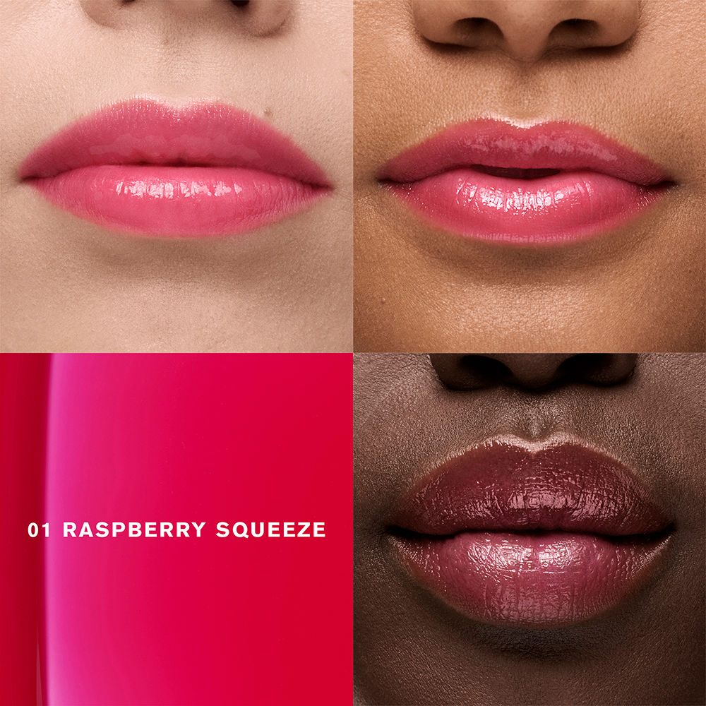 Estee Lauder Glossy Pout Tinted Lip Oil 01 Raspberry Squeeze 7