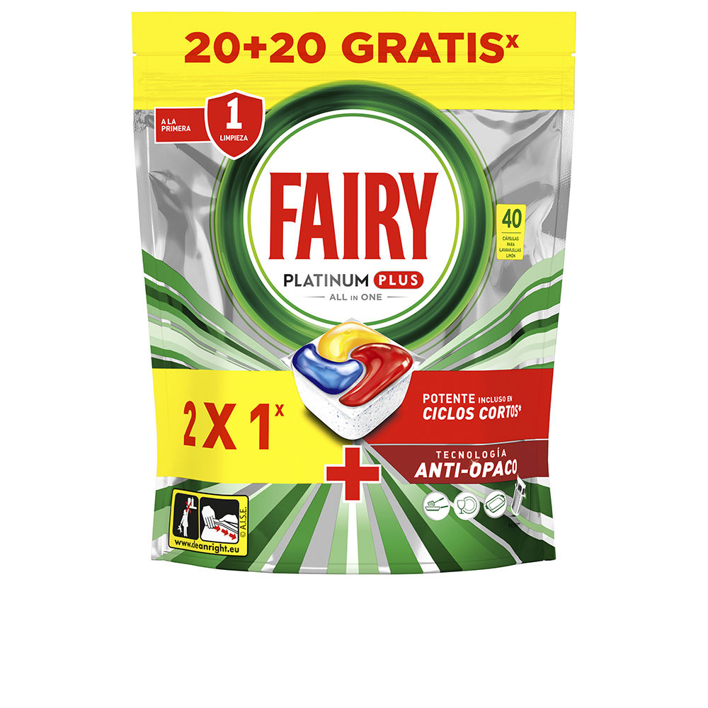 Fairy Platinum Plus Zitrone Geschirrspüler 40 Kapseln