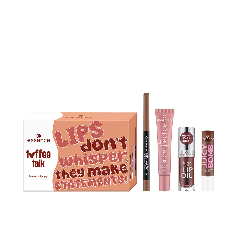 Toffee Talk Brown Lip Case 4 pezzi