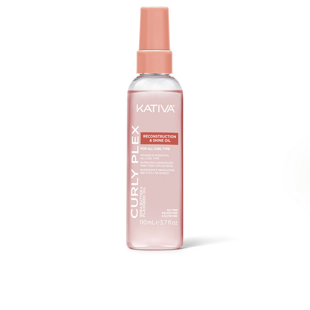 Kativa Curly Plex aceite regenerador y potenciador del brillo para el rizo 110 ml