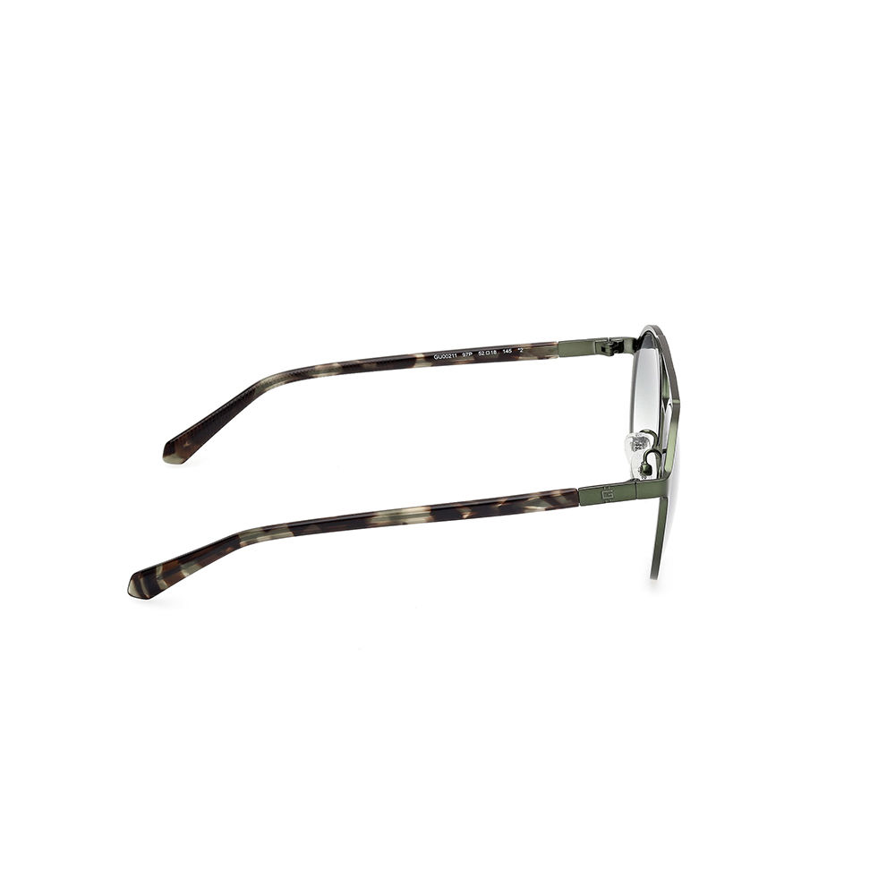 Guess Lunettes De Soleil Gu00211 Matte Dark Green / Gradient Green One Size Homme 4
