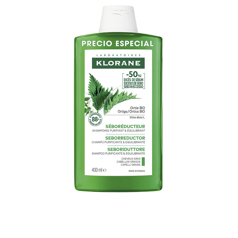 A La Ortiga Bio champú seborregulador cabello graso 400 ml