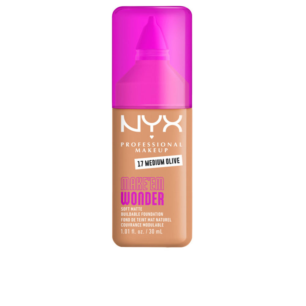 Nyx Professional Makeup Make `Em Wonder Fond De Teint Léger Matifiant Teinte 17 Medium 30 Ml - vue 2
