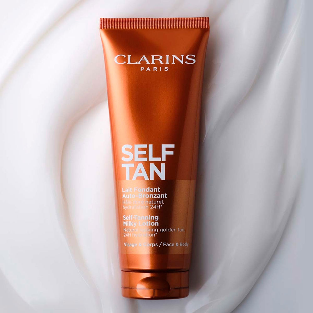 セルフタンニングミルク 顔と体用、セルフタンナー Clarins-Perfumes Club