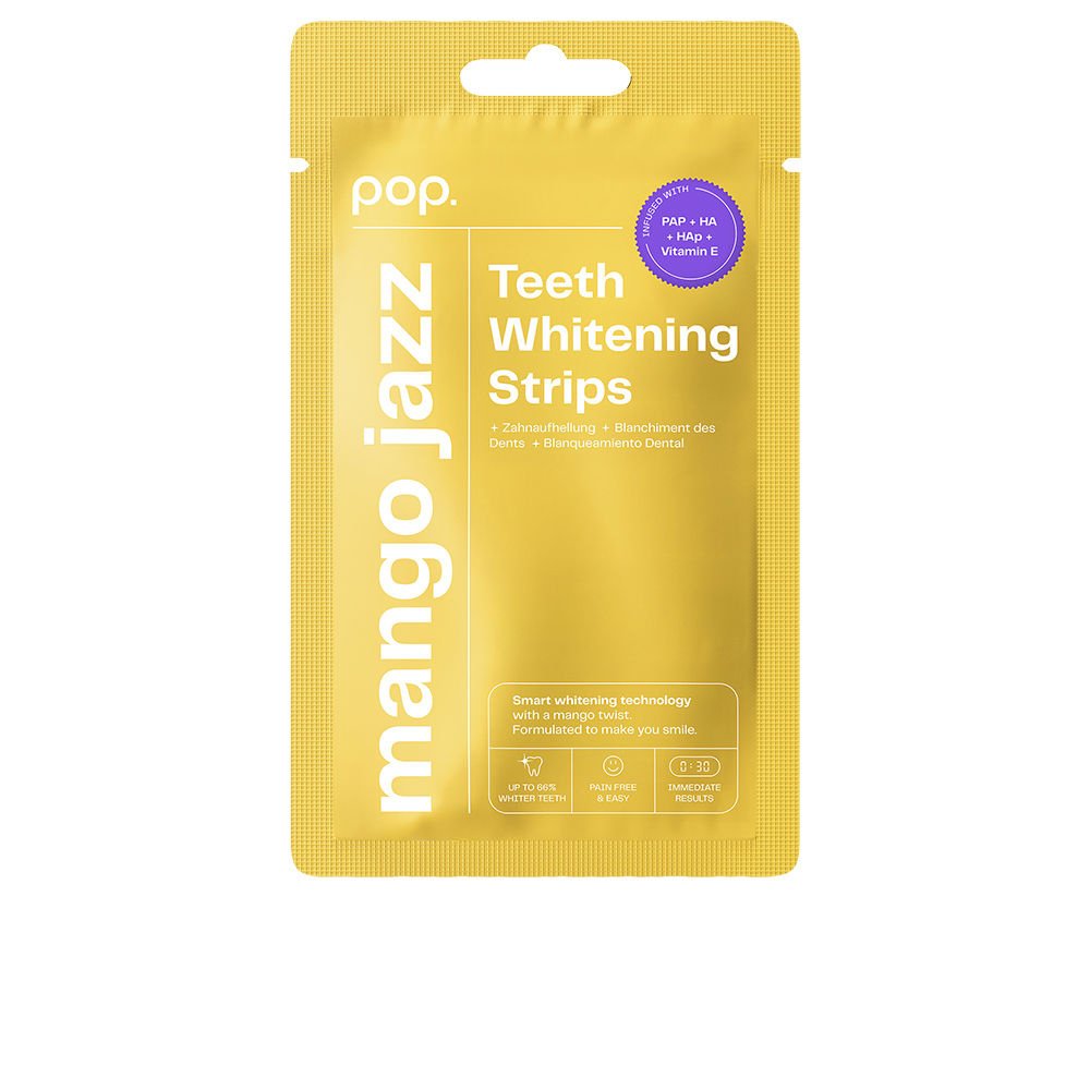 POP. tiras blanqueadoras sabor mango 7 u
