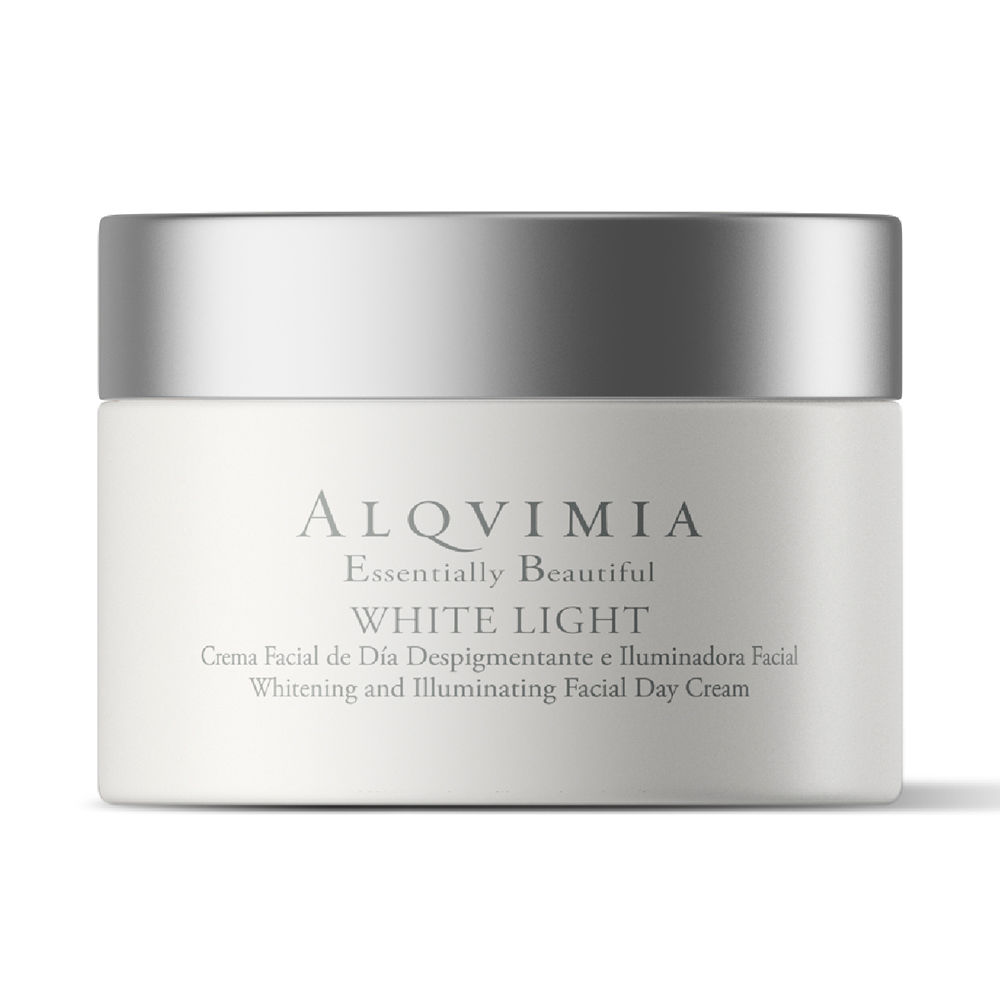 Face moisturizer - Anti blemish treatment - žiarivým efektom Alqvimia ESSENTIALLY BEAUTIFUL WHITE LIGHT depigmentačný a rozjasňujúci denný krém na tvár kúpiť online