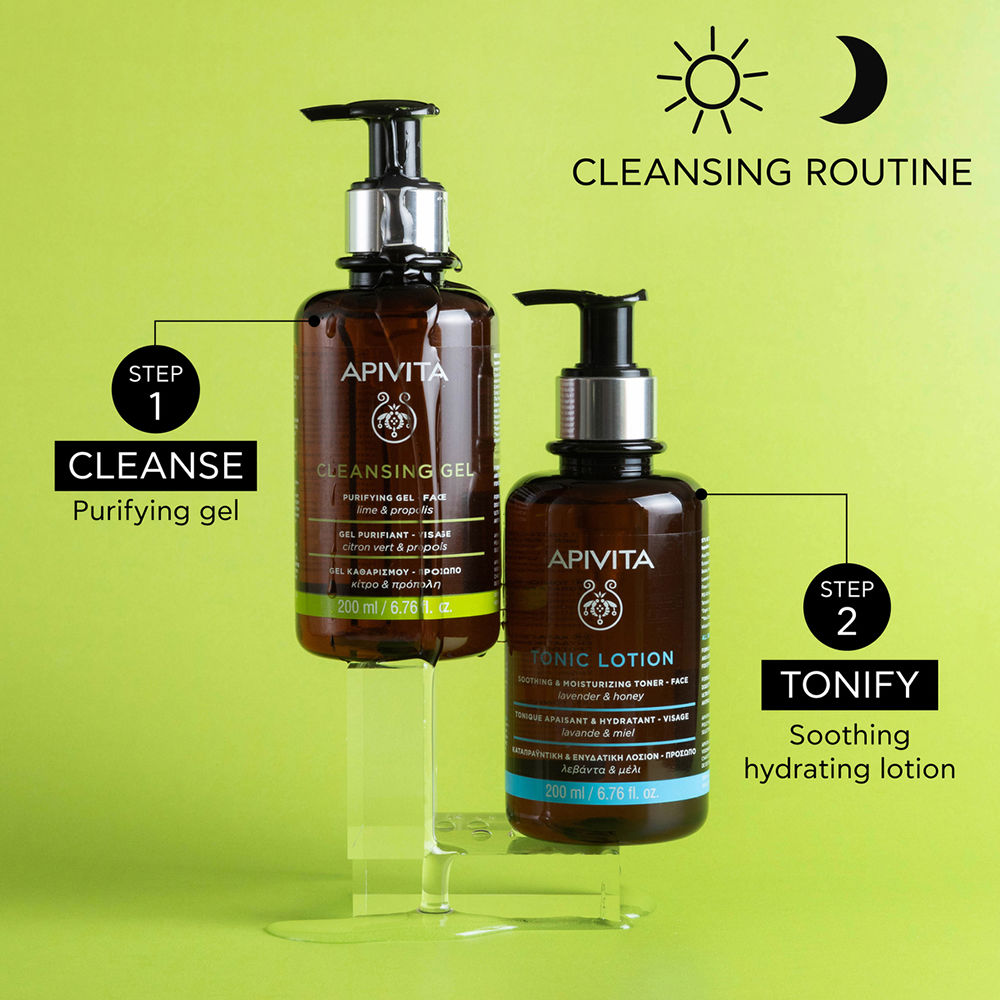 GEL PURIFICANTE viso Detergente viso per pelli grasse Gel e saponi Apivita  - Perfumes Club